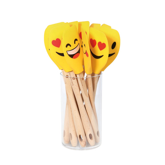 Teigschaber SMILEY sortiert, Buche 30,5 cm
