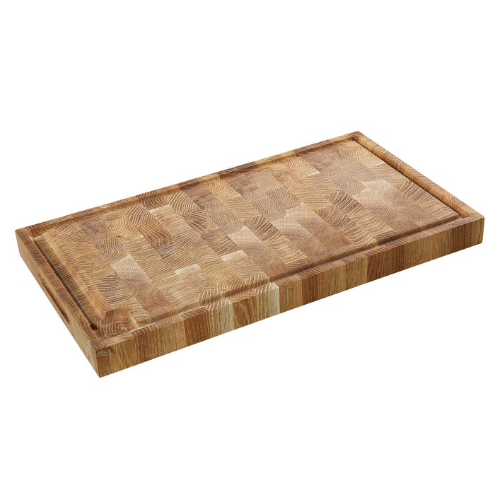 Hackblock, Eiche Stirnholz 54 x 30 x 4 cm
