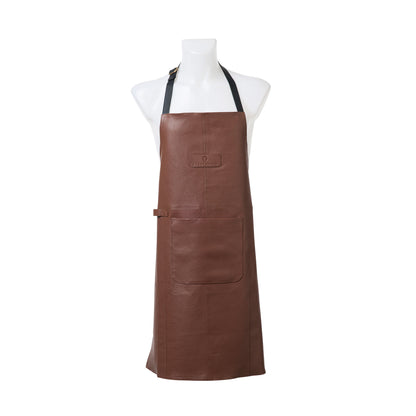 Latzschürze, Leder cognac
