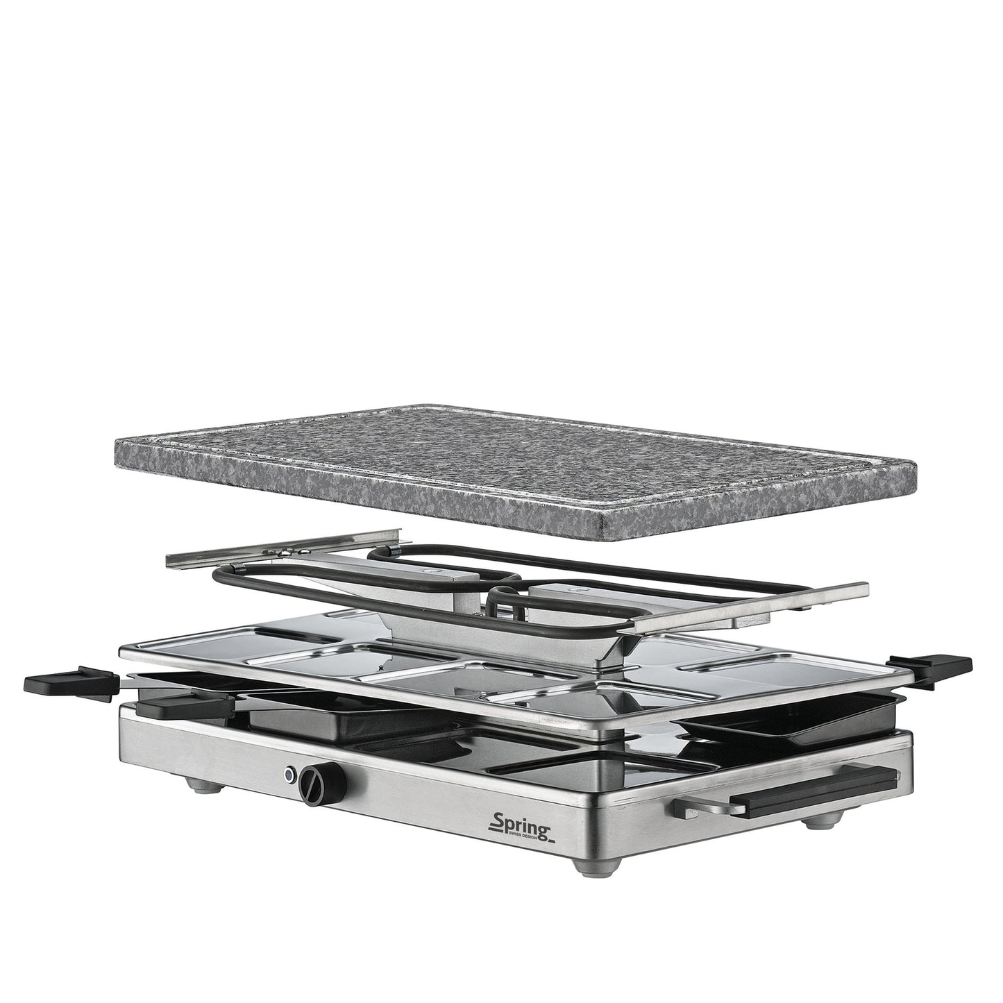 Raclette mit Granitstein