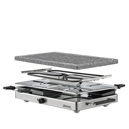 Raclette mit Granitstein