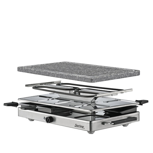 Raclette mit Granitstein