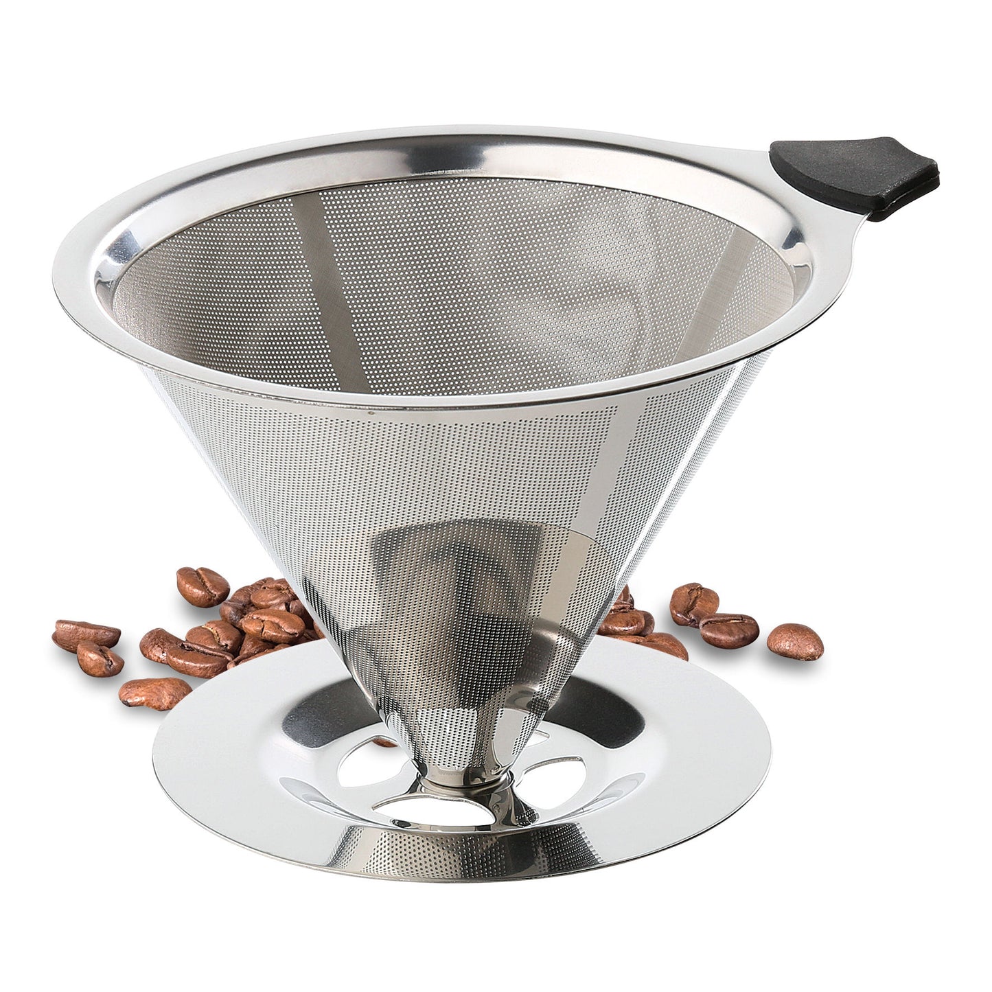 Dauerfilter für Kaffee mit Standfuß EDELSTAHL