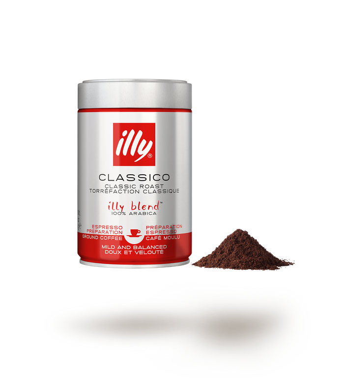illy Classico gemahlener Kaffee für Espresso 250 g