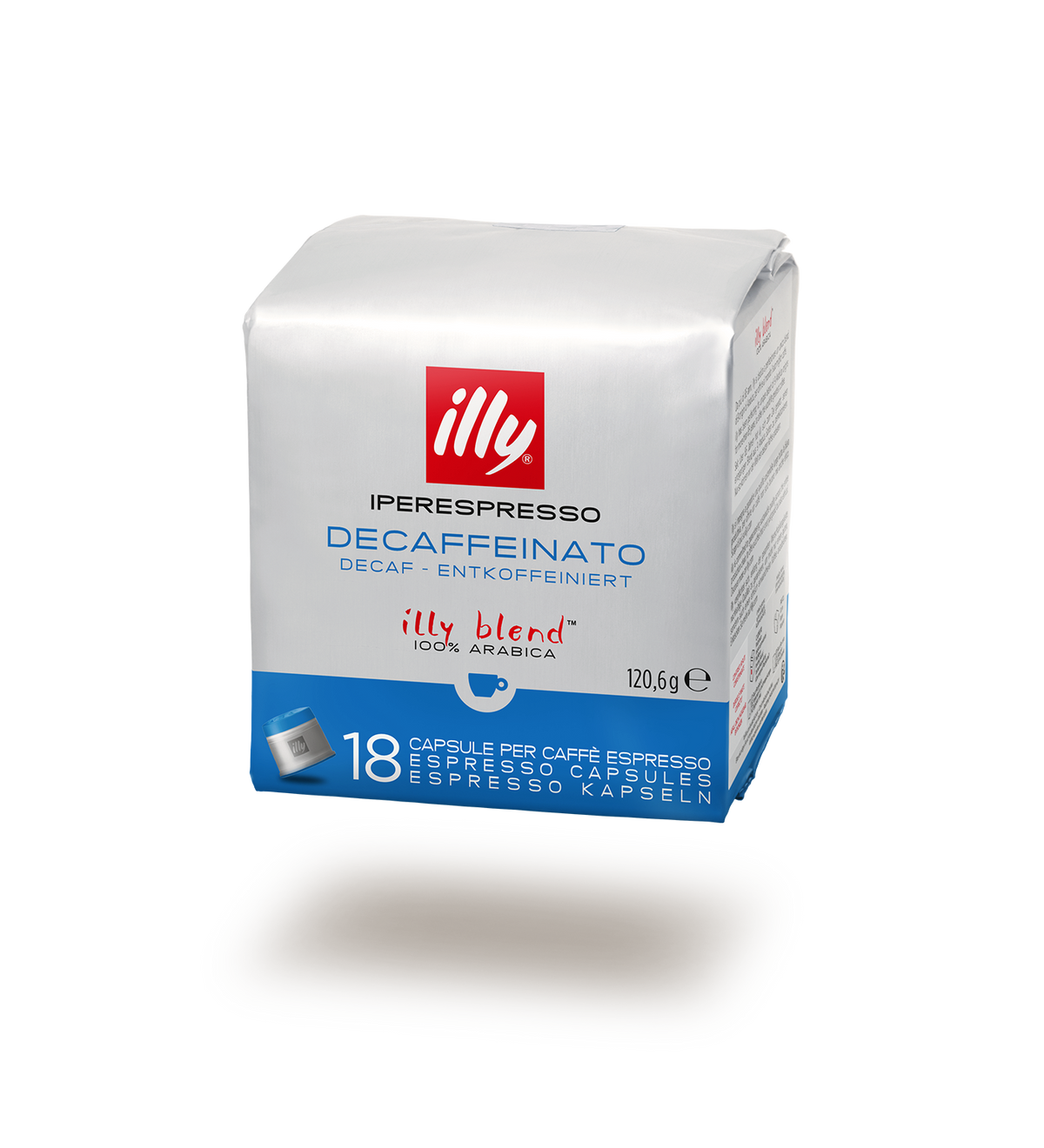 illy Decaf entkoffeiniert Iperespresso Kaffeekapseln, 18 Kapseln