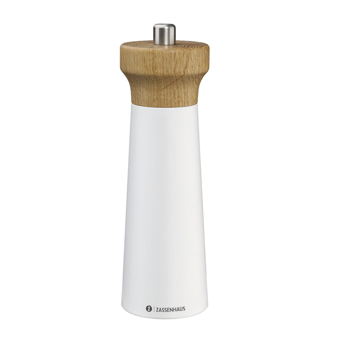 Salzmühle WESTERLAND 18 cm weiß/Eiche