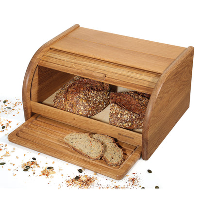 Brotkasten COUNTRY mit Brett, Eiche 40 x 30 cm