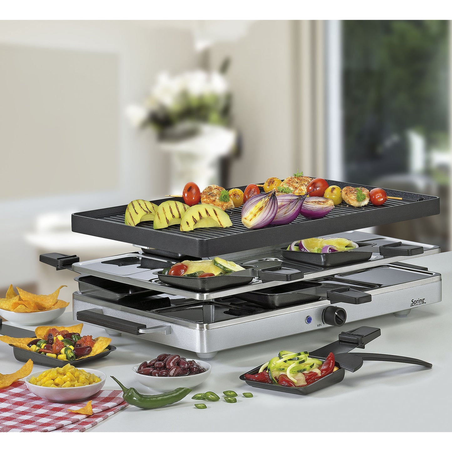 Raclette mit Alugrillplatte