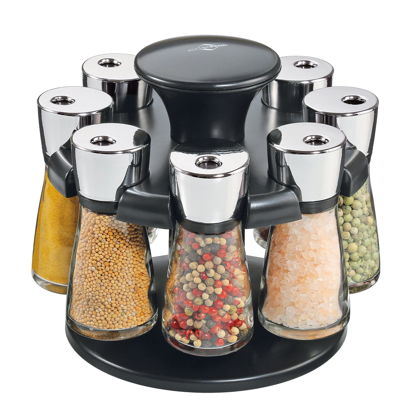Gewürzkarussell RONDO 8 Gläser, verchromt