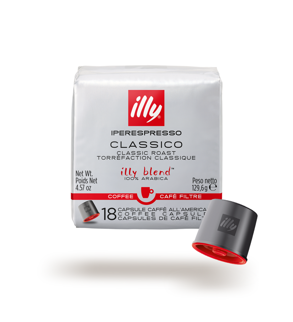 illy Classico Filterkaffee-Kapseln Iperespresso, 18 Kapseln