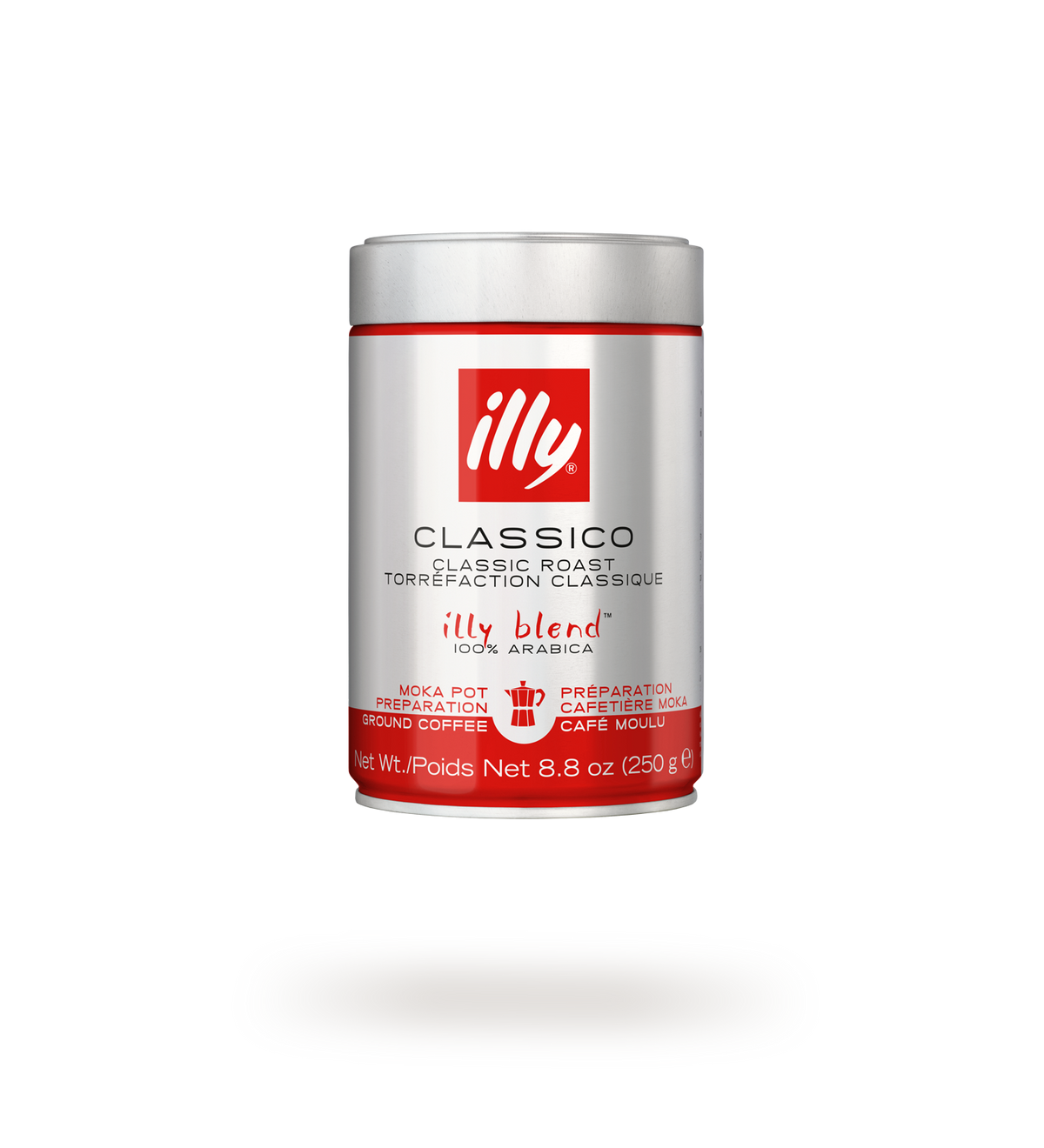 illy Classico gemahlener Kaffee für Mokkakanne 250 g