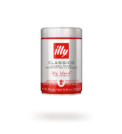 illy Classico gemahlener Kaffee für Mokkakanne 250 g