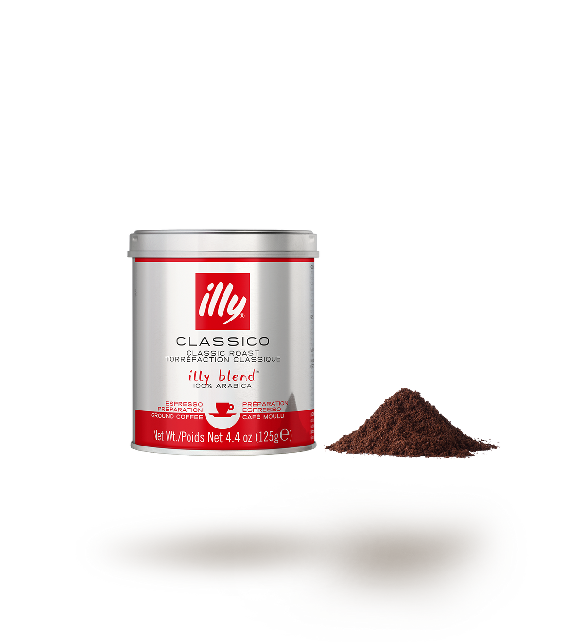 illy Classico gemahlener Kaffee für Espresso 125 g