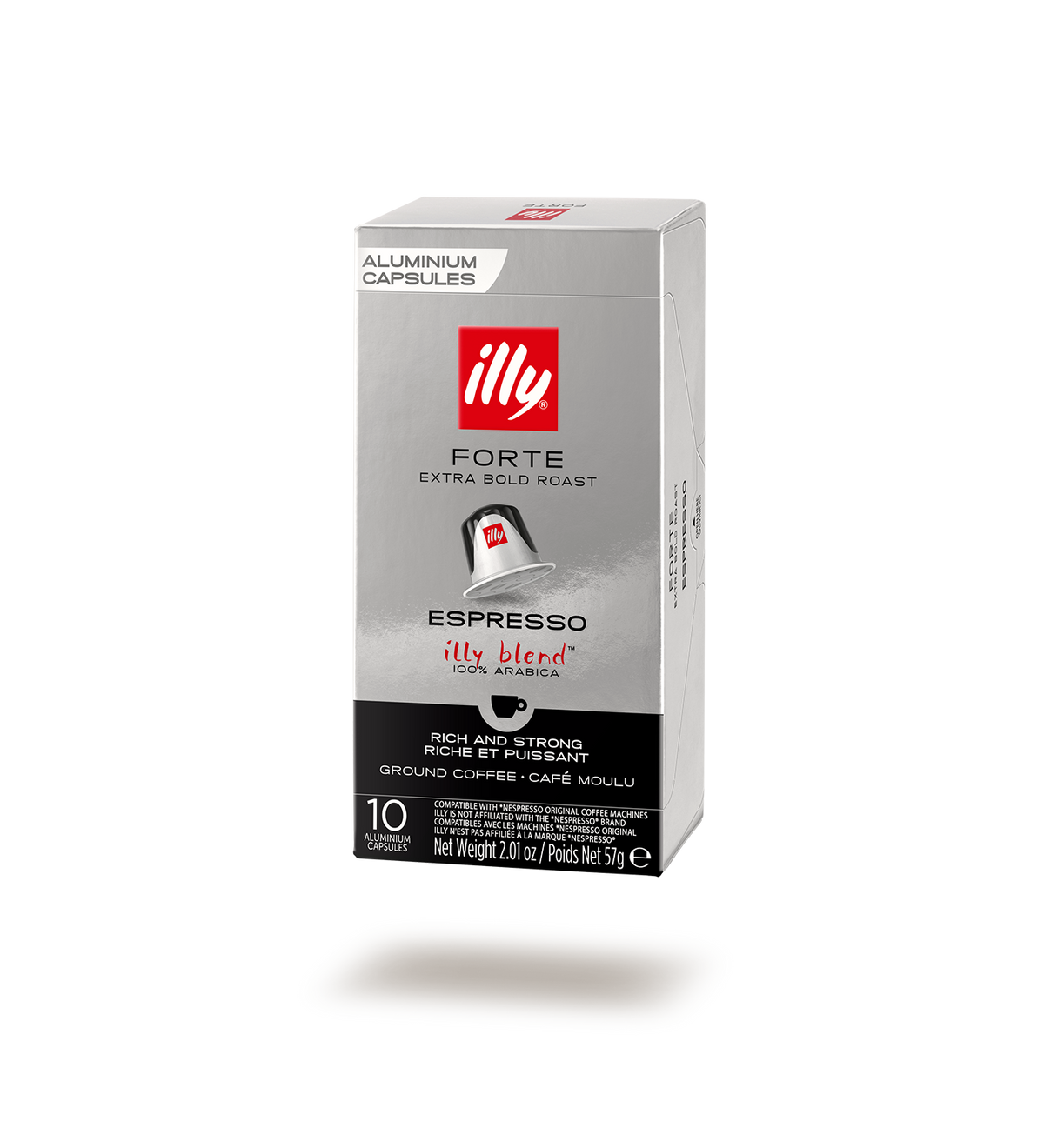 illy Forte Kaffeekapseln kompatibel mit Nespresso Original*, 57 g