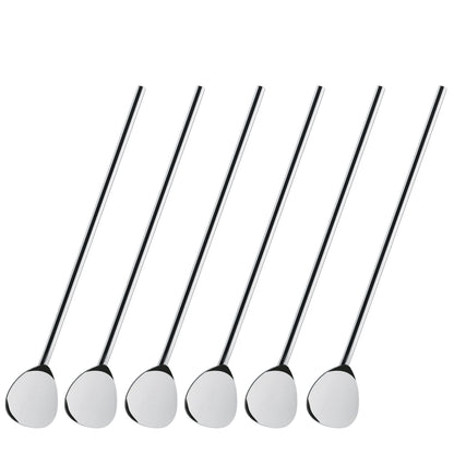 Cocktaillöffel mit Trinkhalm 6er Set