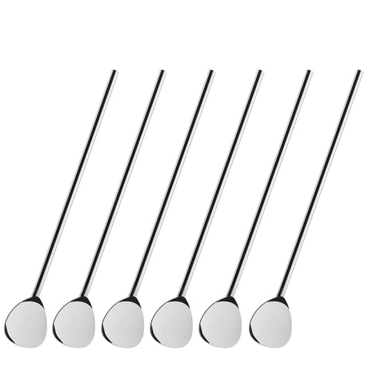 Cocktaillöffel mit Trinkhalm 6er Set
