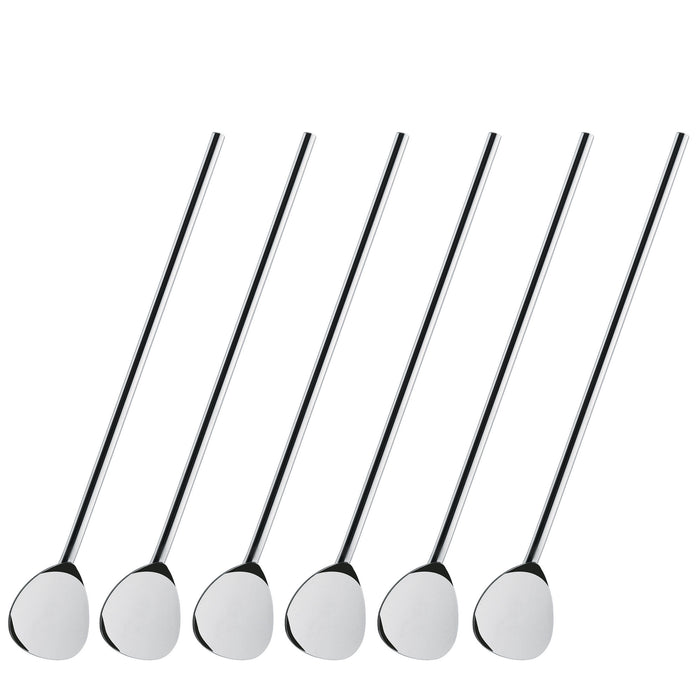 Cocktaillöffel mit Trinkhalm 6er Set