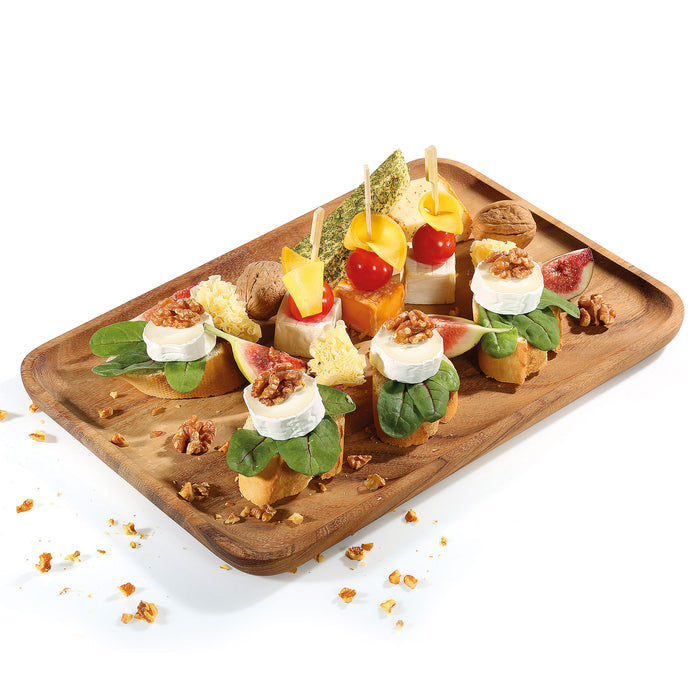 Snackplatte, Akazie 35,5 x 23,5 cm