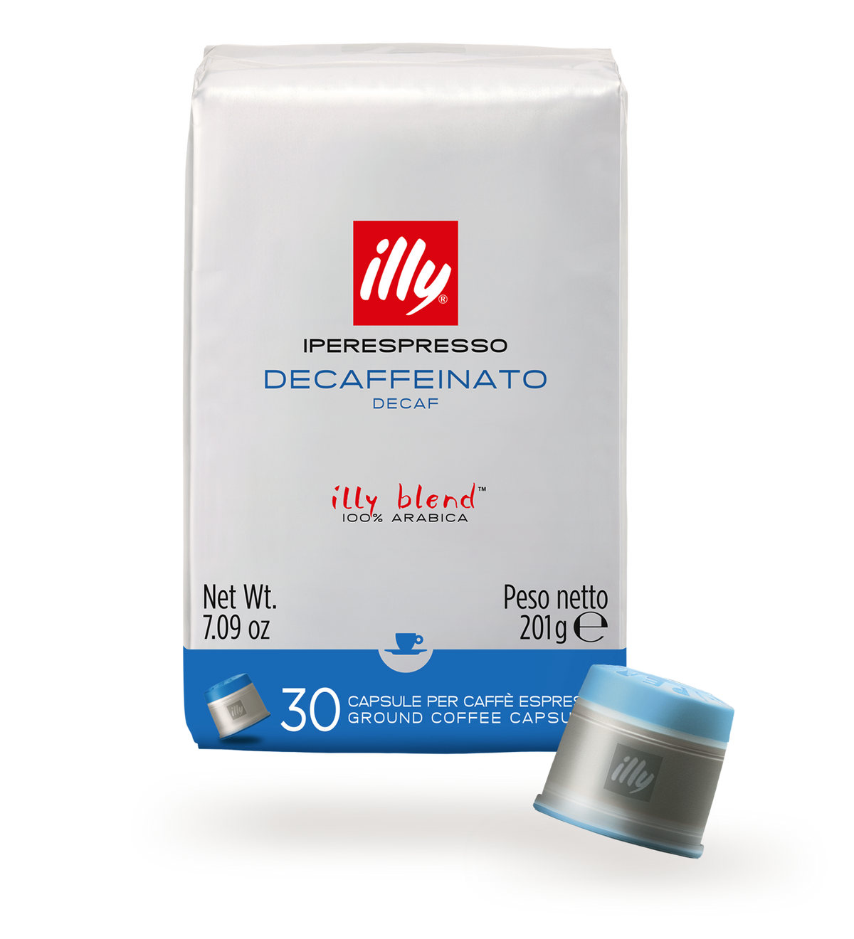 illy Decaf entkoffeiniert Iperespresso Kaffeekapseln, 30 Kapseln
