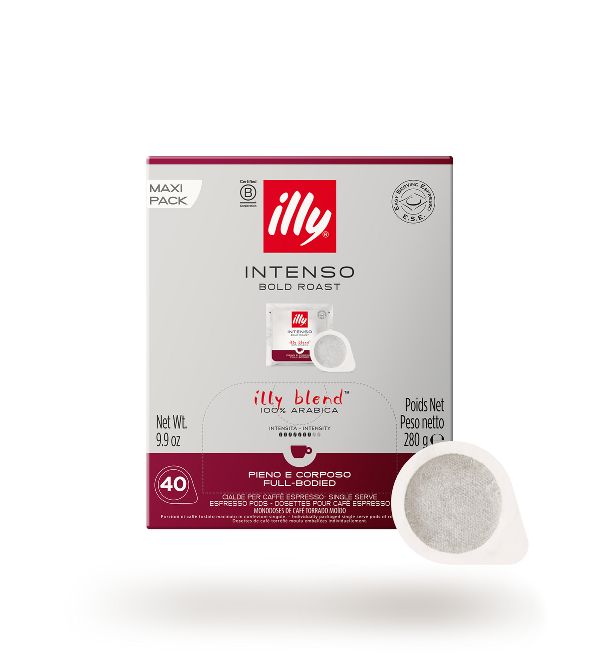 illy Intenso E.S.E. Kaffeepads, 40 Pads