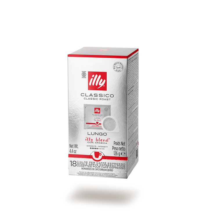 illy Classico Lungo E.S.E. Kaffeepads, 18 Pads