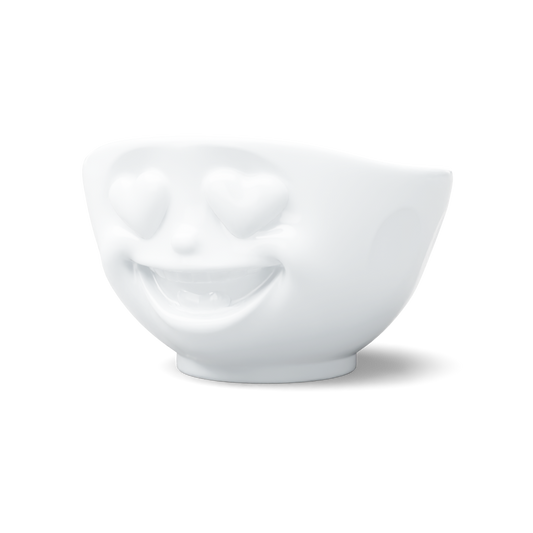Schmunzel Schale Herzlich in weiß 500ml