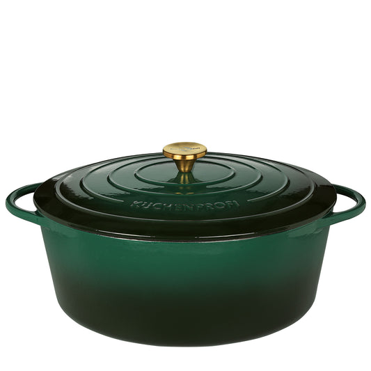 Bratentopf oval, 35 cm racing green