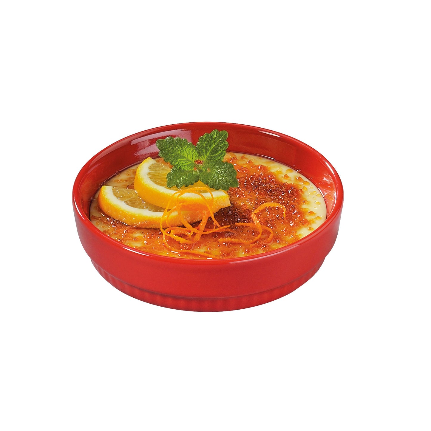 Crème Brûlée-Form Ø 12 cm rot