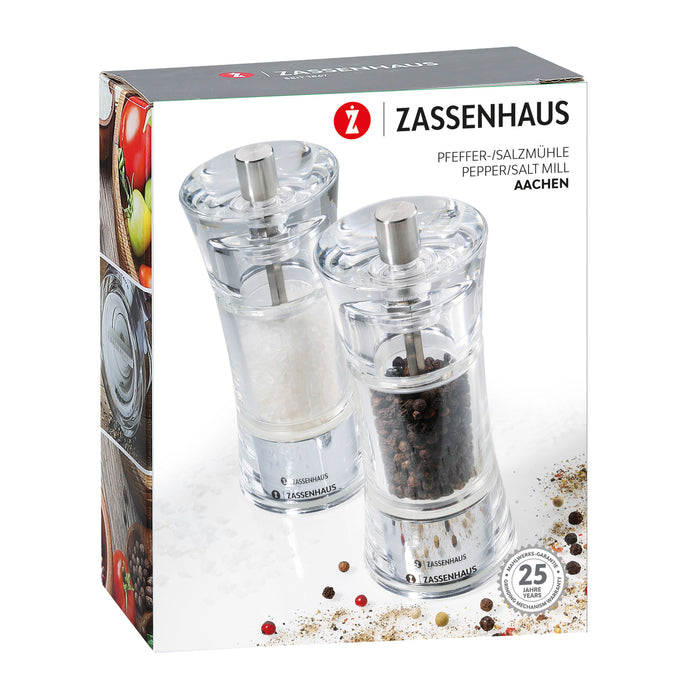 Mühlen-Set AACHEN 14 cm Acryl - Ansicht 2