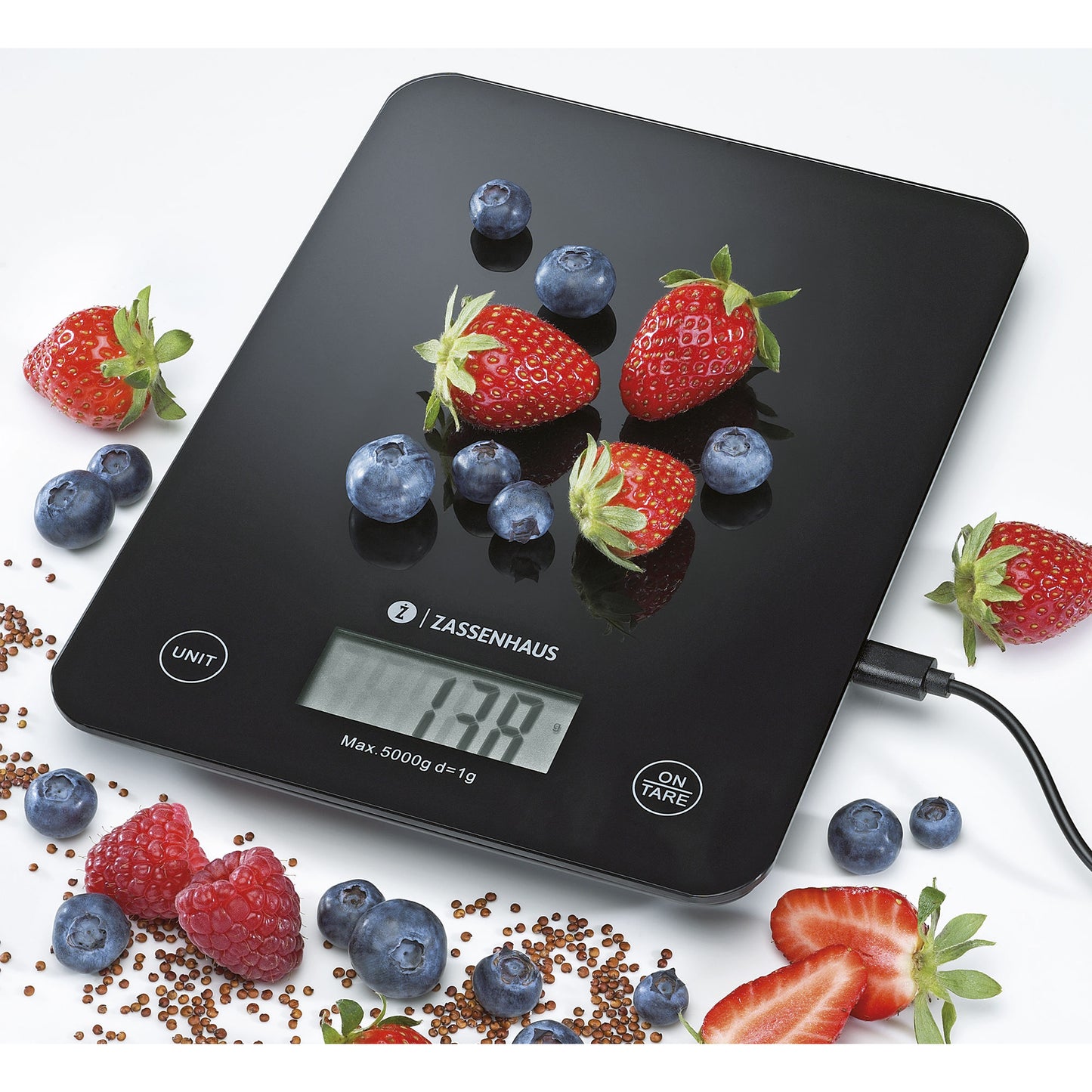 Digitale Küchenwaage BALANCE USB, schwarz