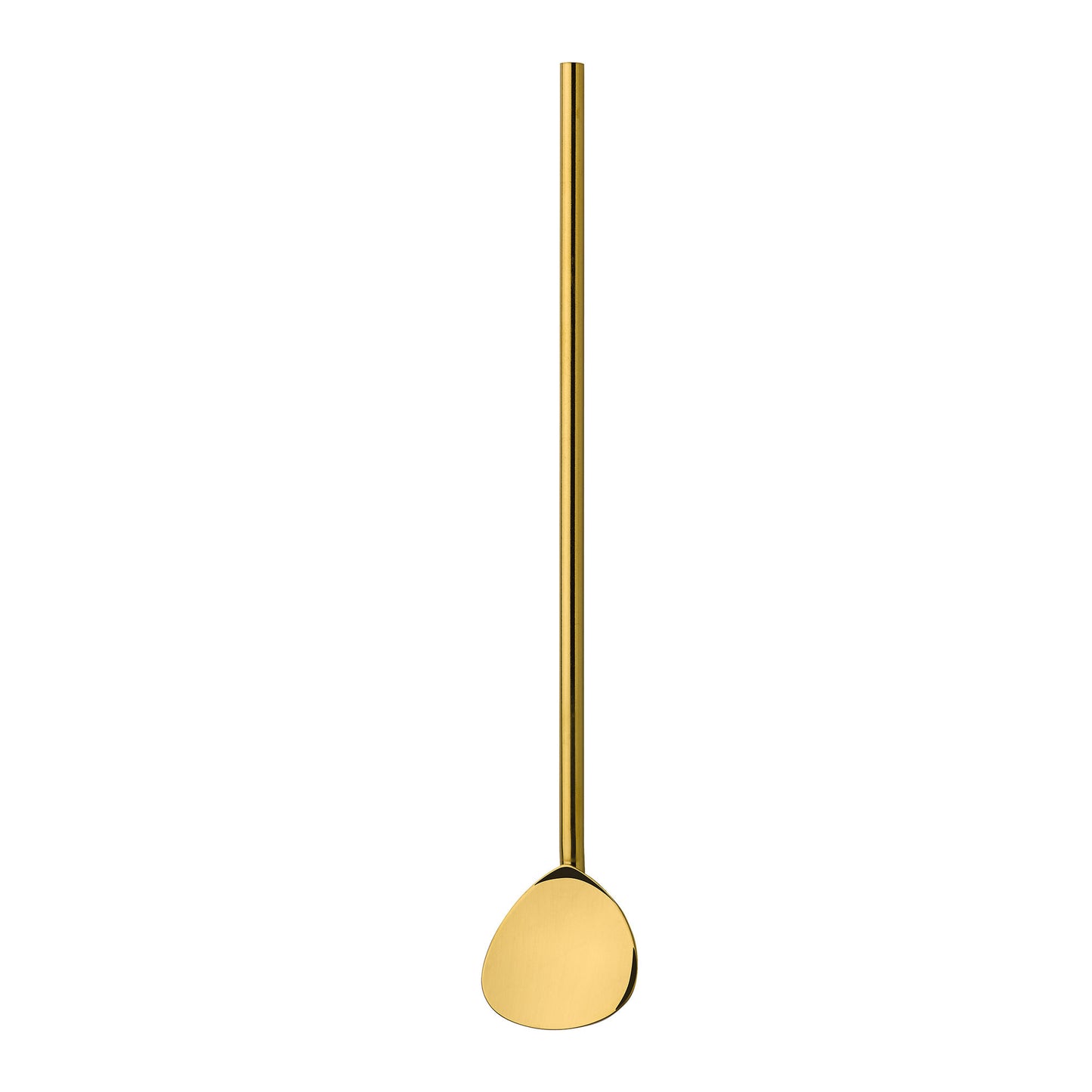 Cocktaillöffel mit Trinkhalm 6er Set, gold