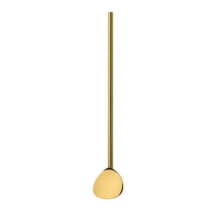 Cocktaillöffel mit Trinkhalm 6er Set, gold