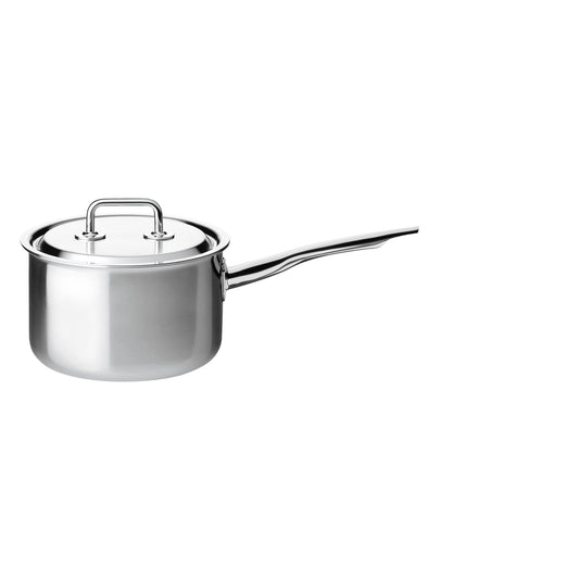 Stielkasserolle hoch mit Deckel 18 cm