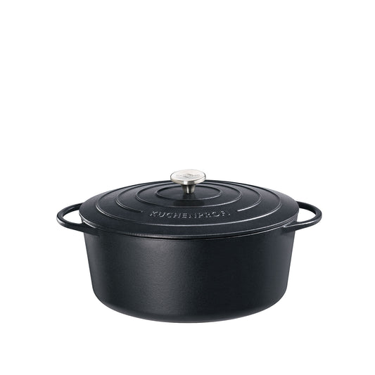 Bratentopf oval, 31 cm classic black