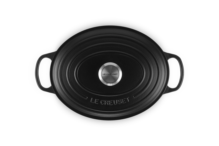 LE CREUSET  Signature Bräter oval 40cm Schwarz matt