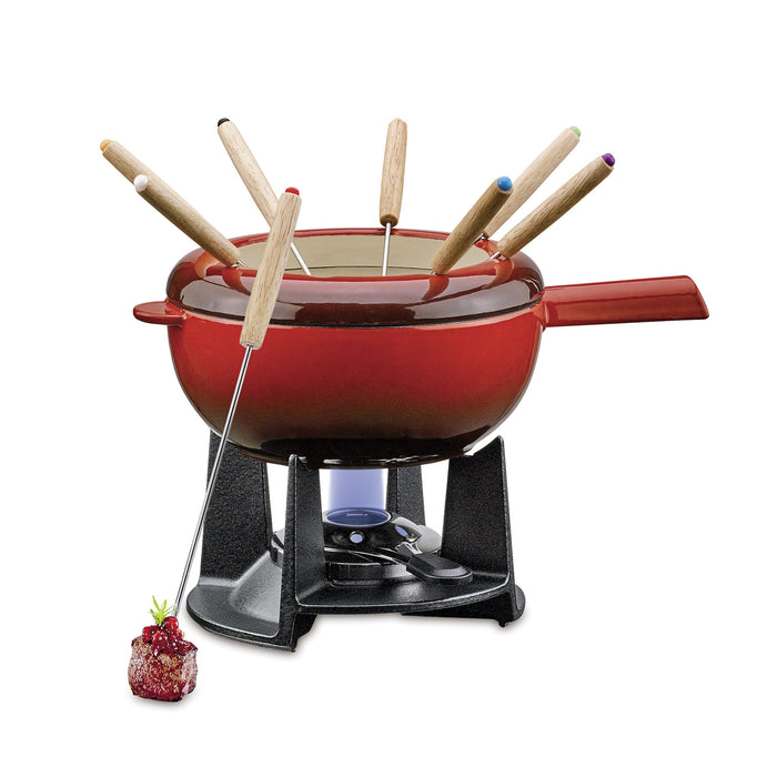 Fondue-Garnitur SAAS-FEE rot 20 cm - Ansicht 2