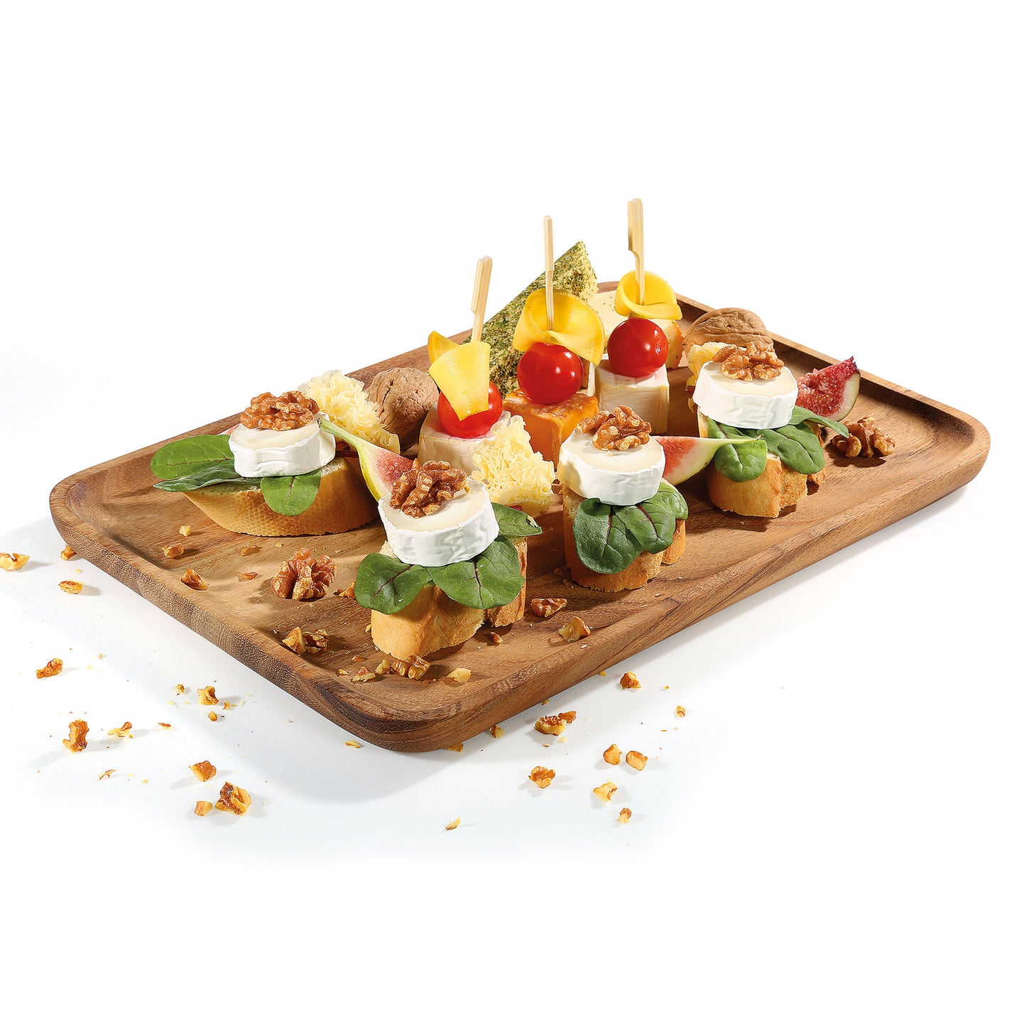 Snackplatte, Akazie 35,5 x 23,5 cm