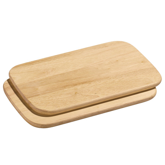 Frühstücksbretter 2er-Set, hell 26 x 17 cm