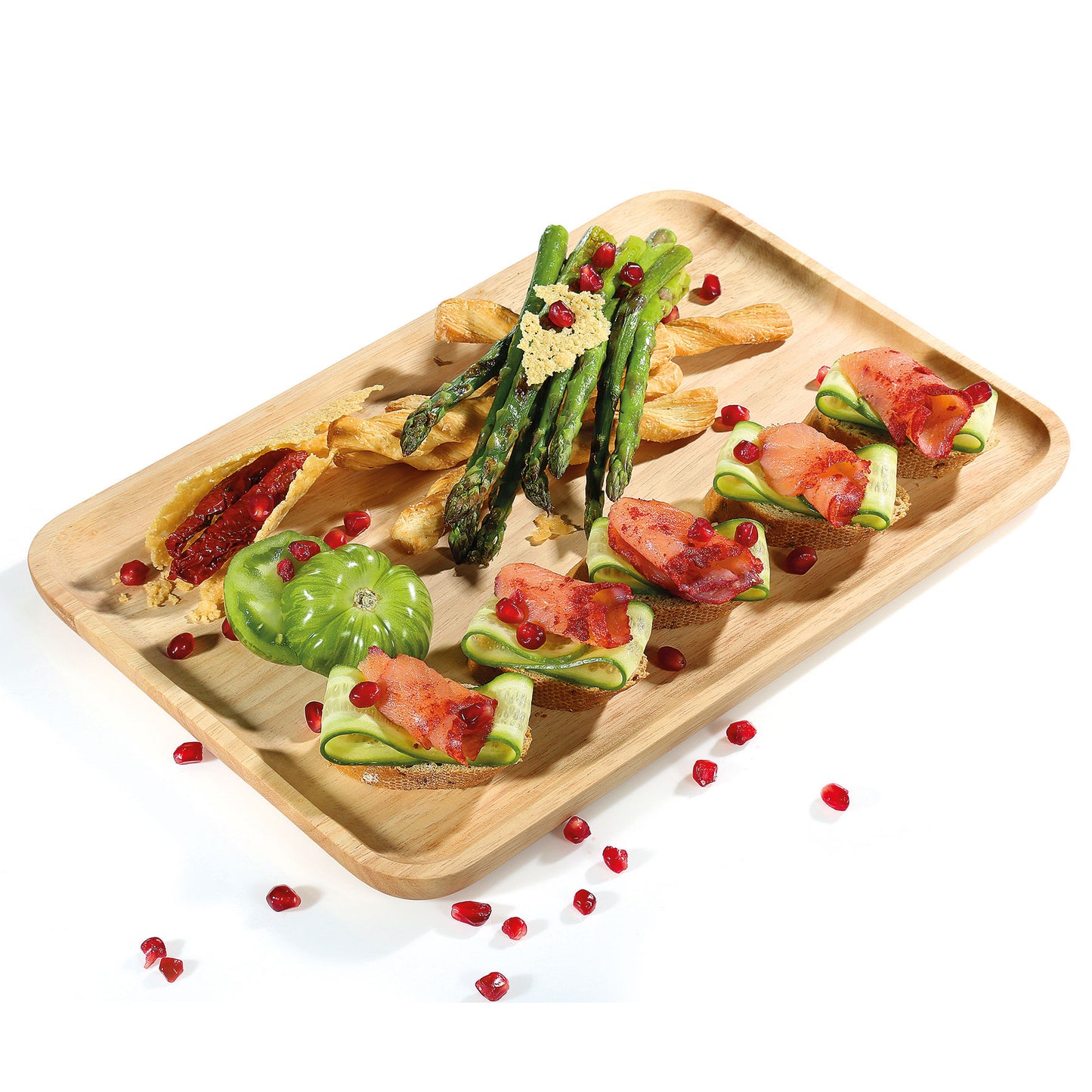 Snackplatte, hell 35,5 x 23,5 cm