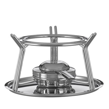 Fondue-Garnitur ALUMINIUM INDUKTION schwarz 23 cm