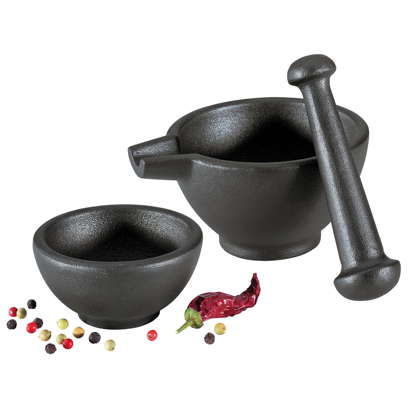 Mörser-Set 3tlg., Gusseisen
