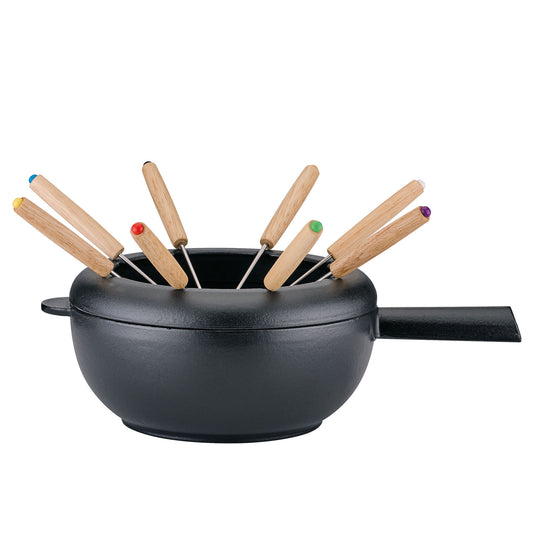 Fondue-Topf SAAS-FEE schwarz matt 20 cm