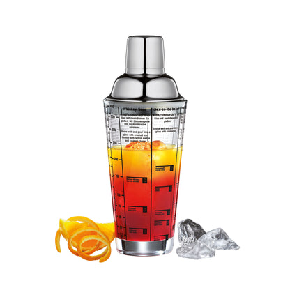 Cocktailshaker mit Rezepten