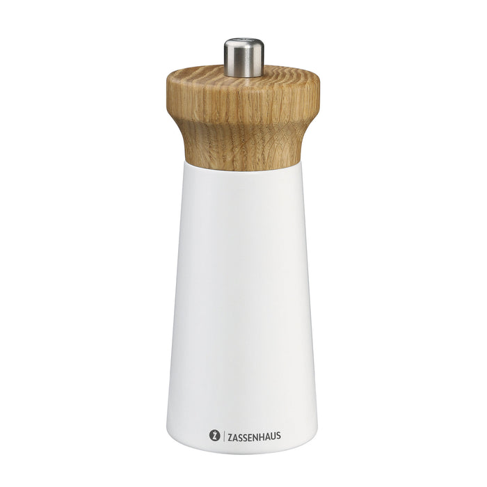 Salzmühle WESTERLAND 14 cm weiß/Eiche