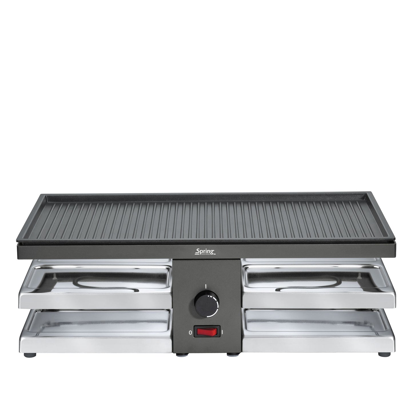 Raclette mit Alugrillplatte schwarz