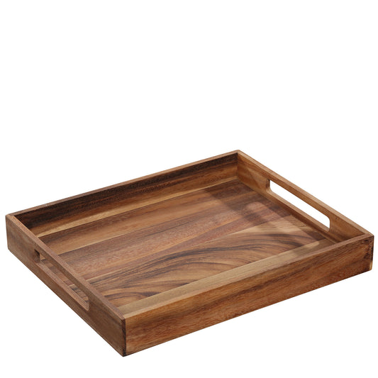 Tablett eckig, Akazie 44 x 36 x 6 cm