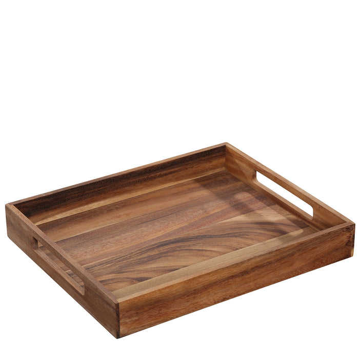 Tablett eckig, Akazie 44 x 36 x 6 cm