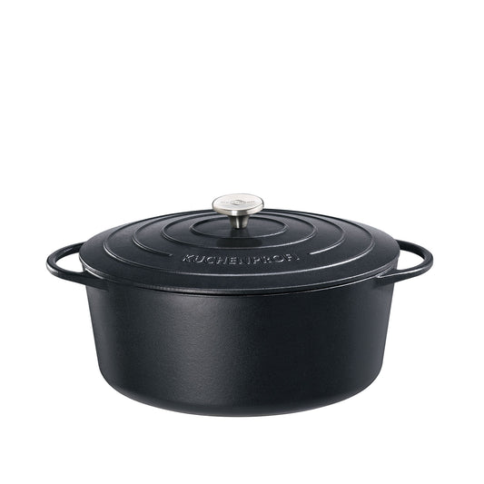 Bratentopf oval, 35 cm schwarz