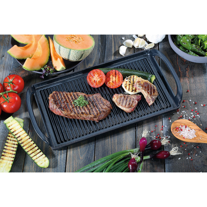 Grillplatte 38cm, schwarz - Ansicht 2