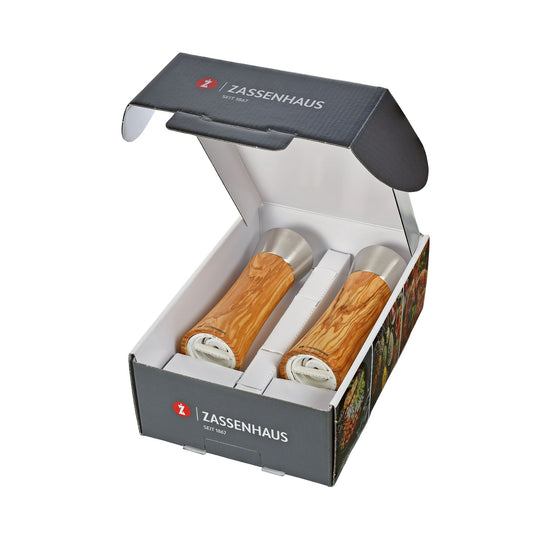 Mühlen-Set AUGSBURG 18 cm Olivenholz